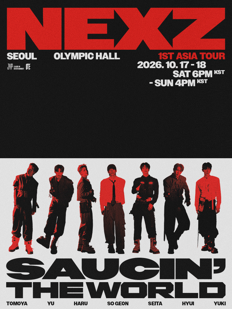NEXZ 1ST ASIA TOUR <SAUCIN’ THE WORLD> 포스터